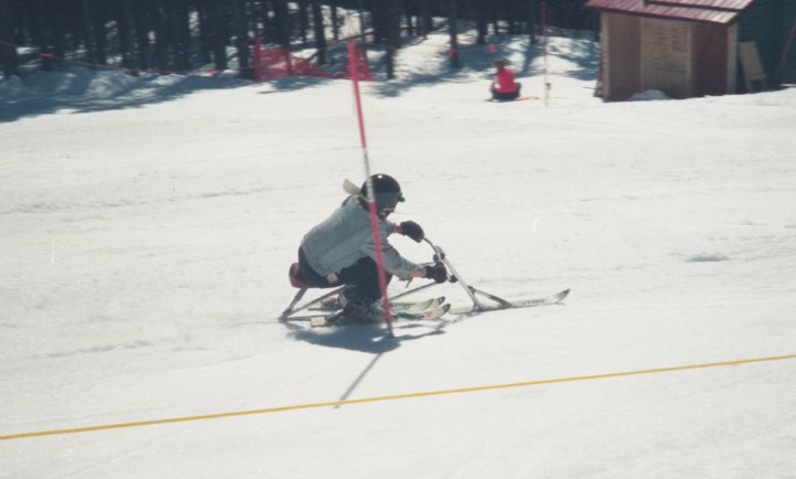 Doug Ritchie on the course. Lake Louise, Alberta. Spring, 1991.