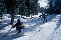 Riding the Roller Coaster. Lake Louise, Alberta. April, 2000.